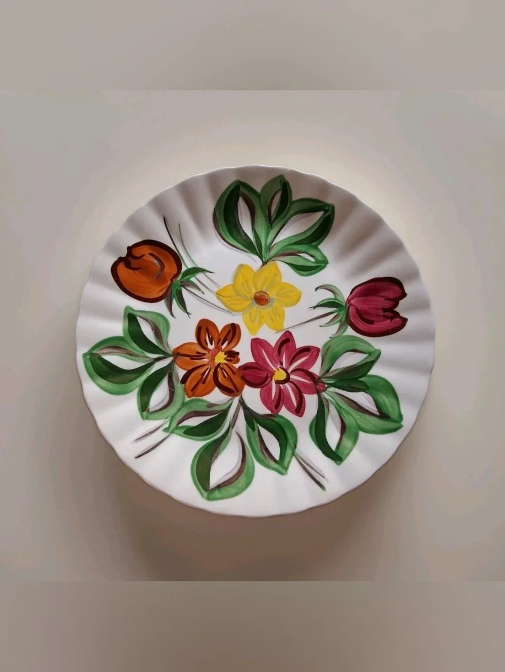 Blue Ridge Southern Potteries Hand Painted Floral 10